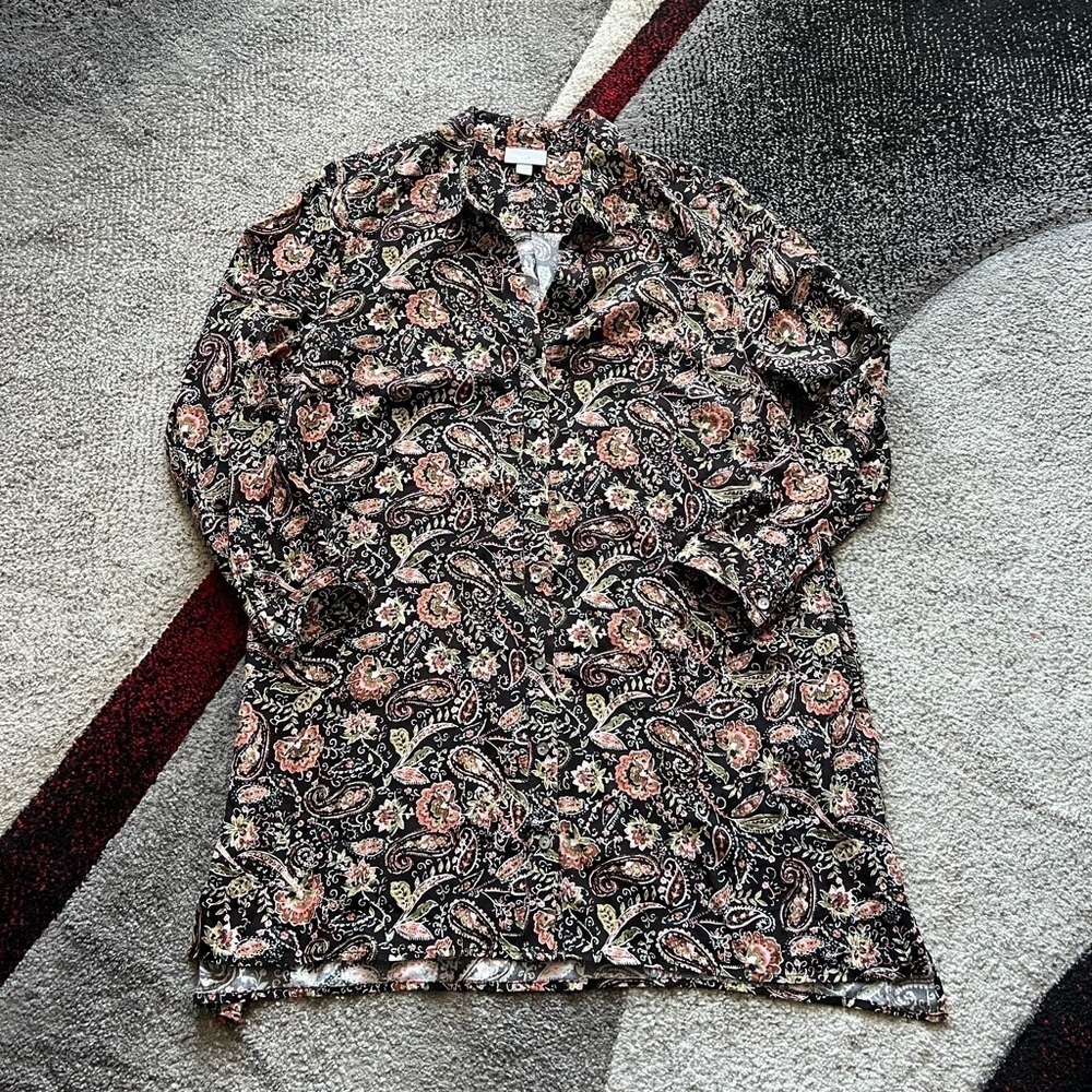 J. Jill Floral Paisley Tunic Shirt